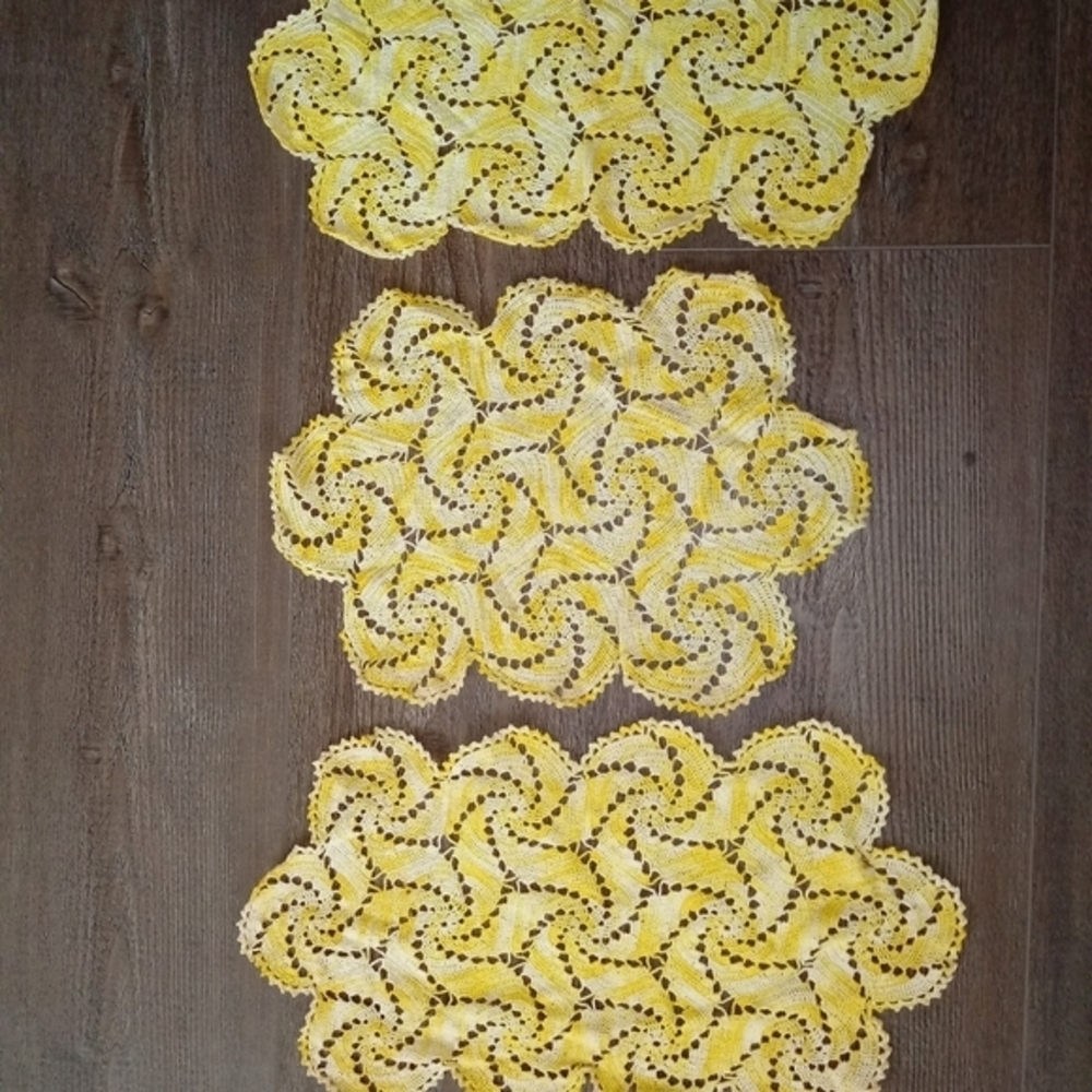 Crocheted napkins